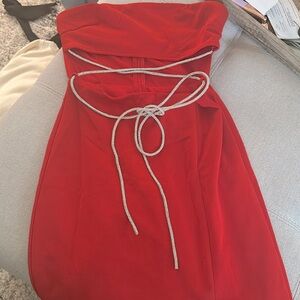 Selfie Leslie Red bodycon dress